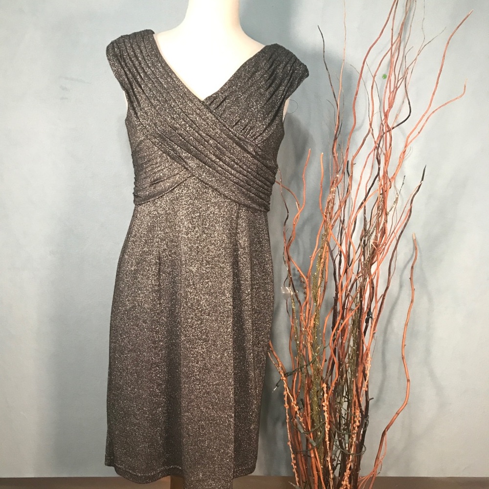 🍾Adrianna Papell Sparkle Party Dress 8